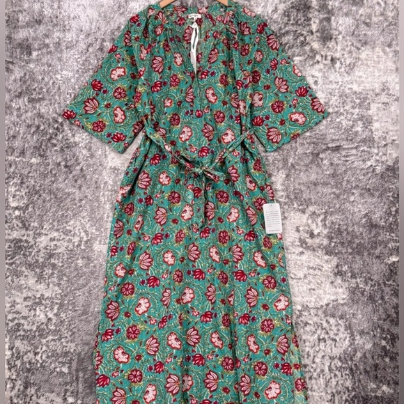 NWT Anthropologie Maisie Floral Kaftan Dress size Large - Picture 3 of 7